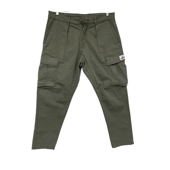 Zara DNWR Mens Cargo Pants EU 44 US 34 Green Tapered Leg Utility 0108/313 NWT - Picture 1 of 13